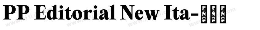 PP Editorial New Ita字体转换